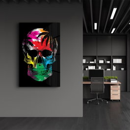 Wallity CAM-3073 Pintura Decorativa de Vidrio Templado Multicolor 46 x 72 cm